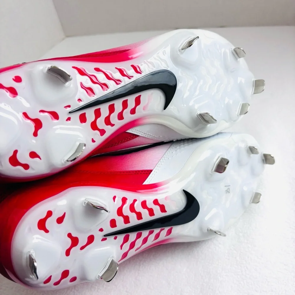 NWT‎ Nike Womens Hyperdiamond 4 Elite Metal Softball Cleats Red/White Size 11.5